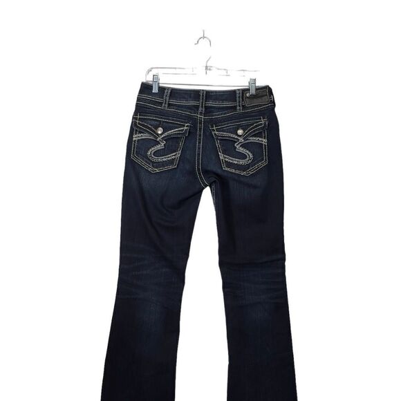 Silver jeans Suki flap Mid Rise Curvy Fit Indigo Wash Bootcut Size W30/L32 - Picture 10 of 16